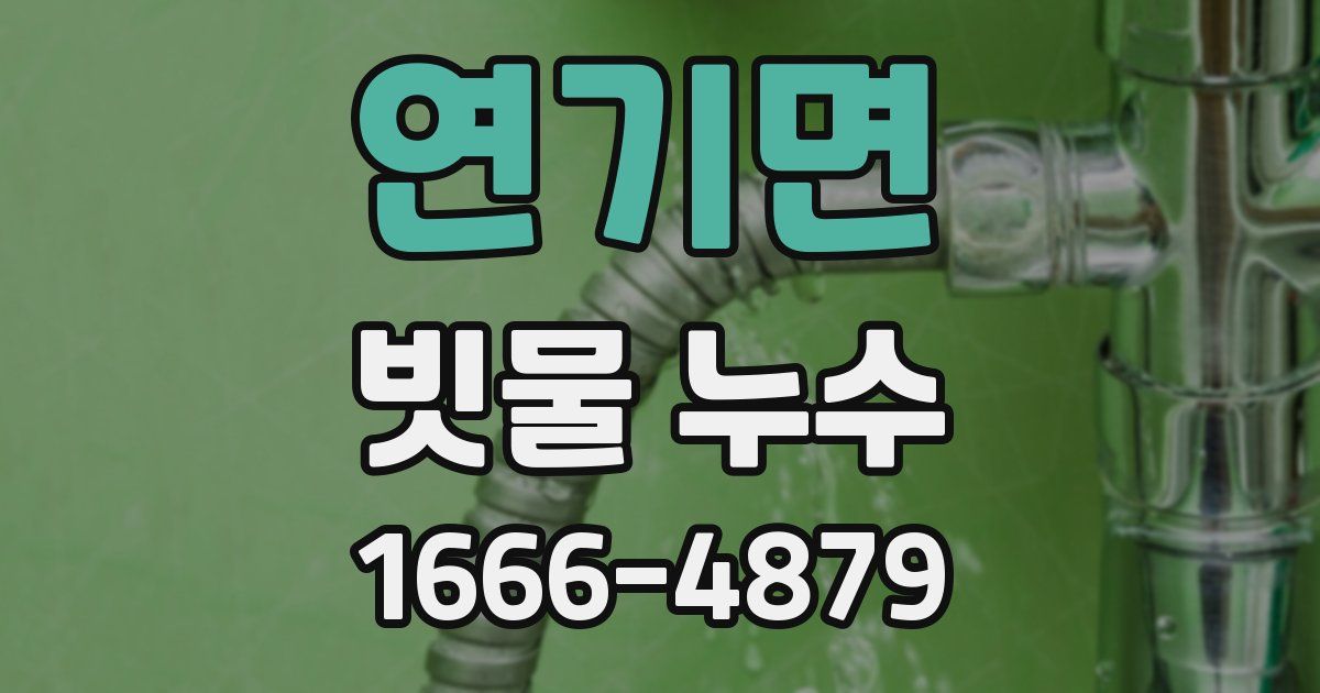 연기면 빗물 누수
