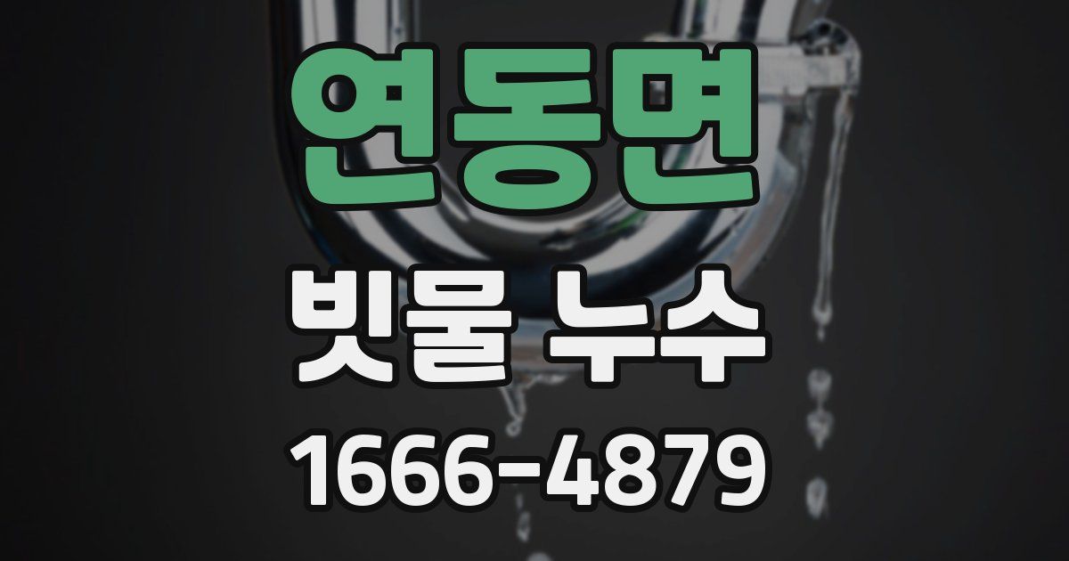 연동면 빗물 누수