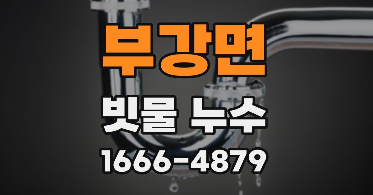 부강면 빗물 누수