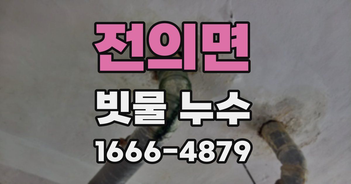 전의면 빗물 누수