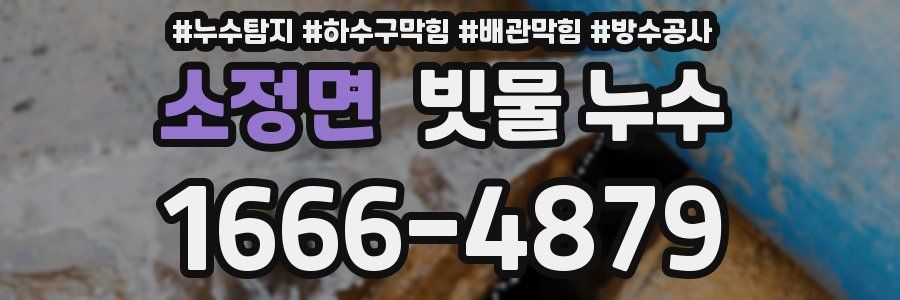 소정면 빗물 누수