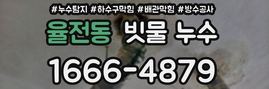 율전동 빗물 누수