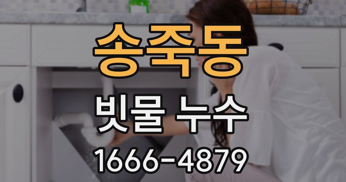 송죽동 빗물 누수