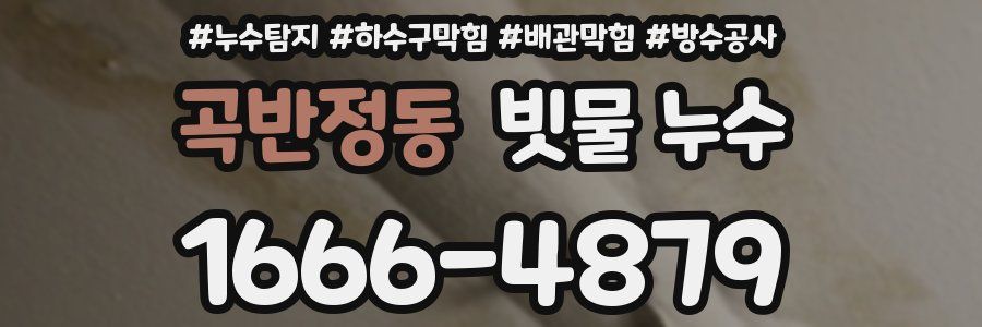 곡반정동 빗물 누수
