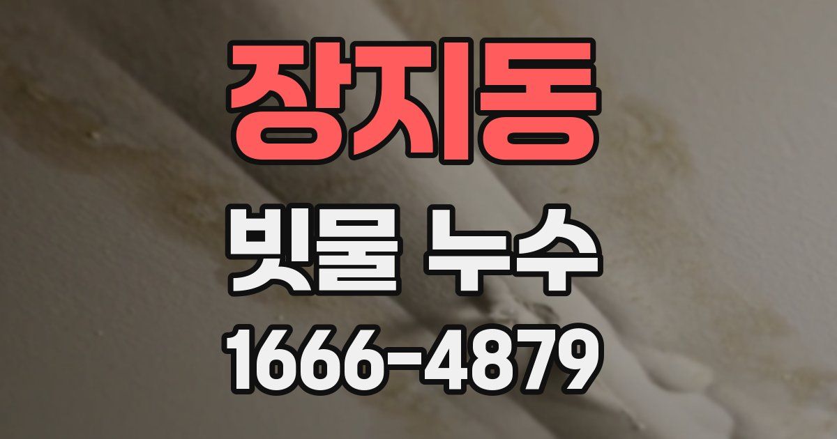 장지동 빗물 누수