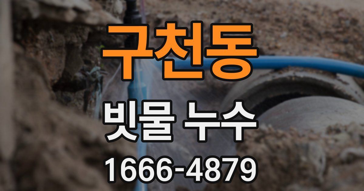 구천동 빗물 누수
