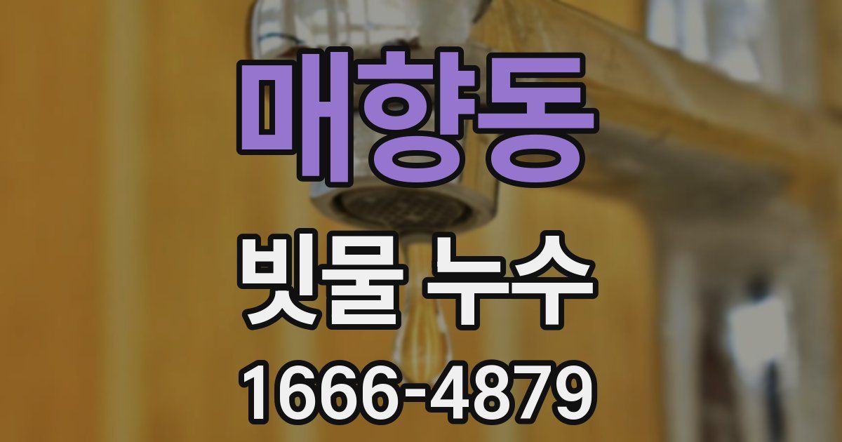 매향동 빗물 누수