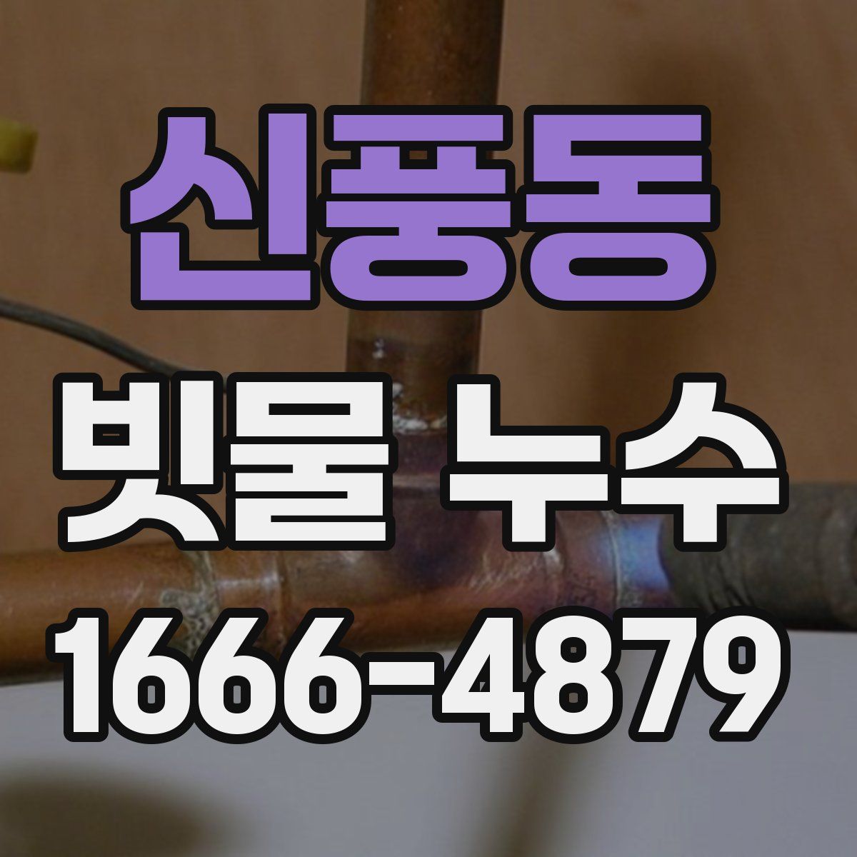 신풍동 빗물 누수