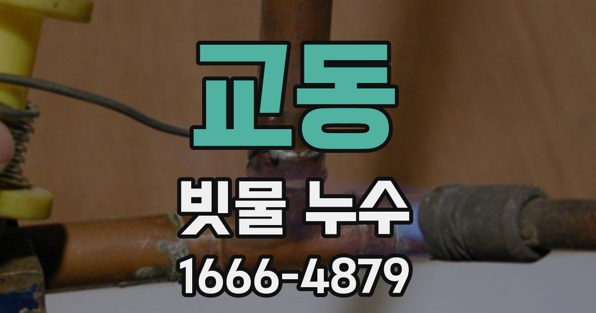 교동 빗물 누수
