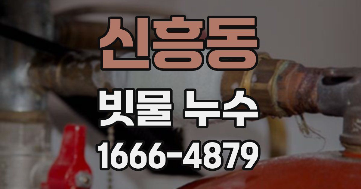 신흥동 빗물 누수