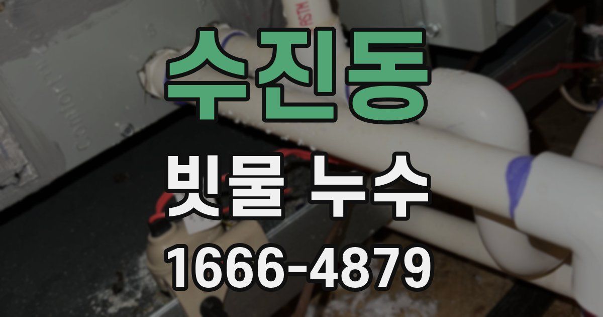수진동 빗물 누수