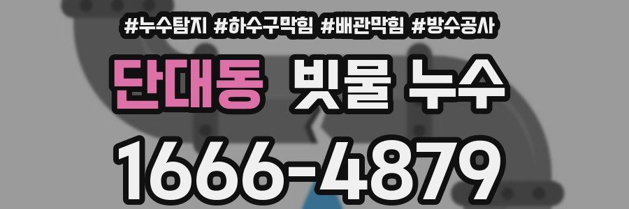 단대동 빗물 누수