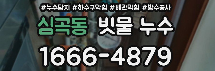 심곡동 빗물 누수