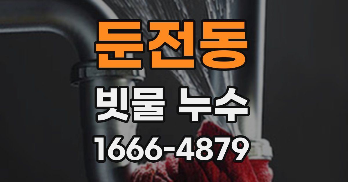 둔전동 빗물 누수