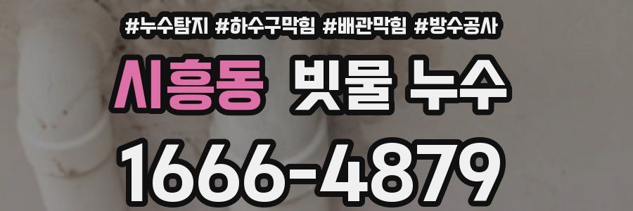 시흥동 빗물 누수