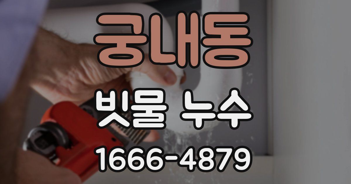 궁내동 빗물 누수