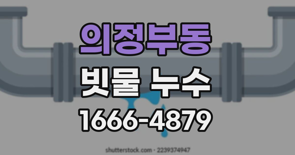 의정부동 빗물 누수