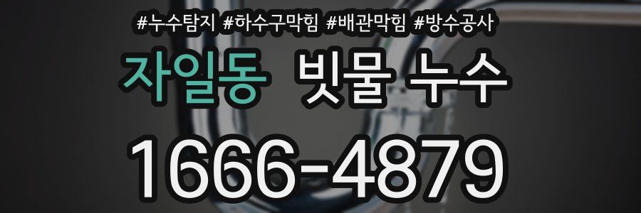 자일동 빗물 누수