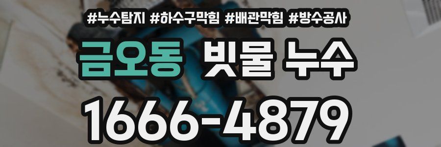 금오동 빗물 누수