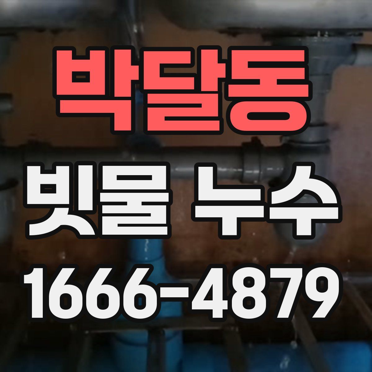 박달동 빗물 누수