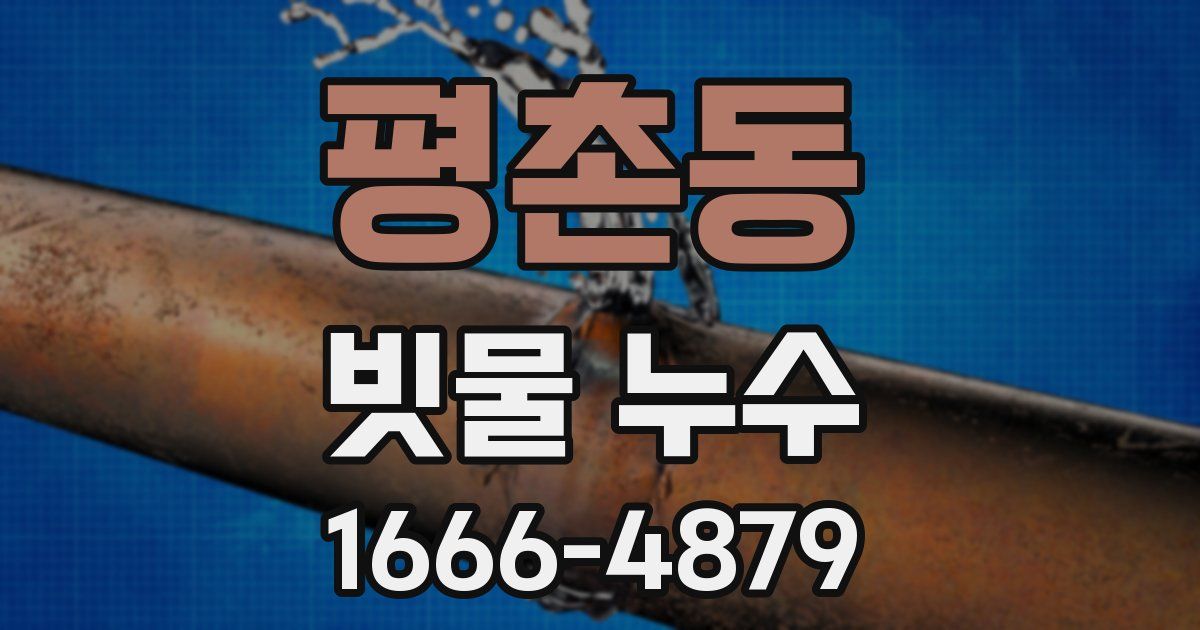 평촌동 빗물 누수