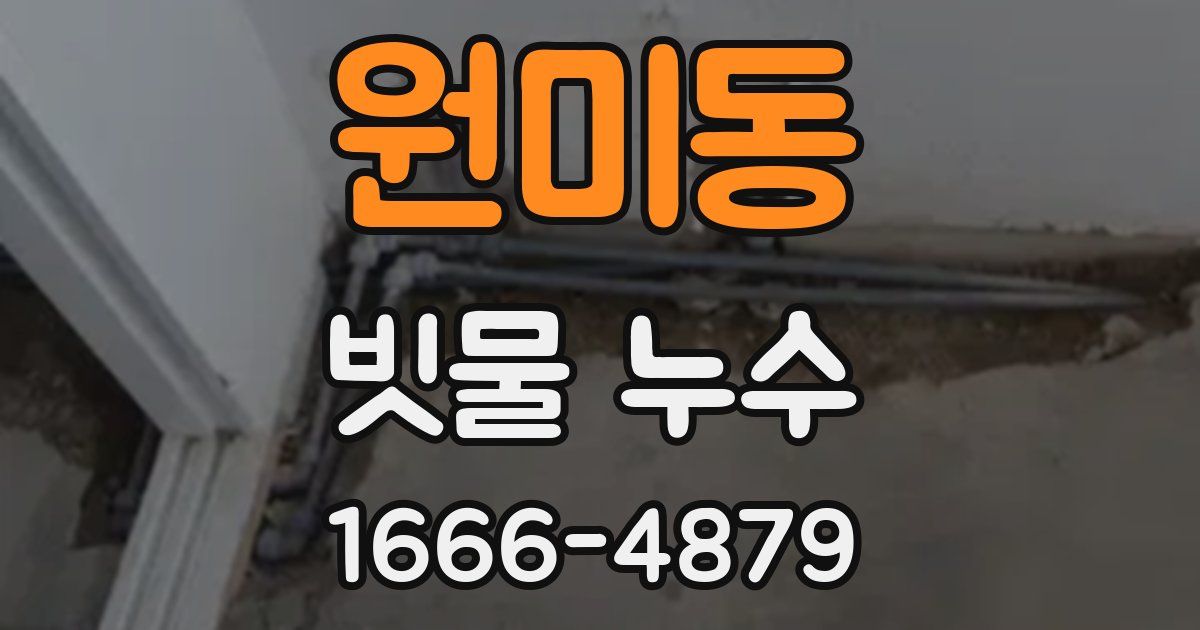 원미동 빗물 누수