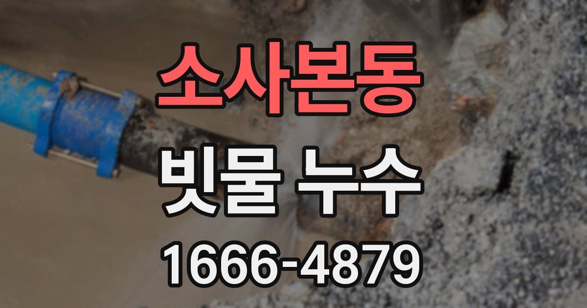 소사본동 빗물 누수
