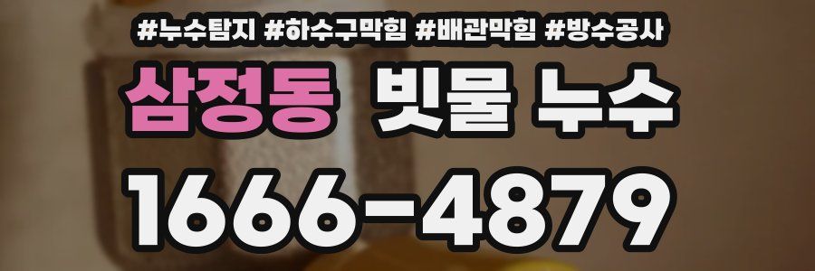 삼정동 빗물 누수