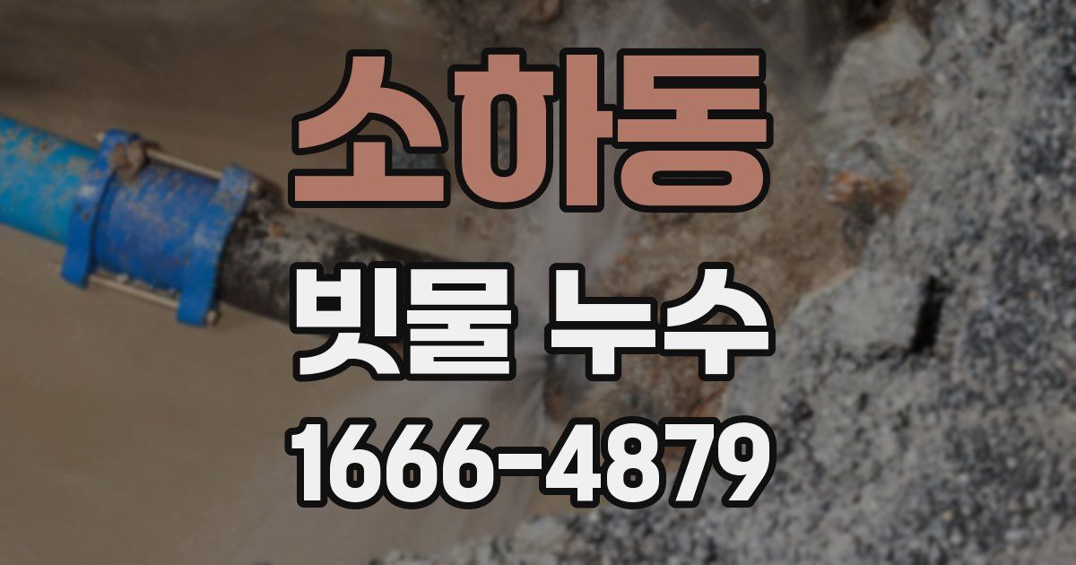 소하동 빗물 누수
