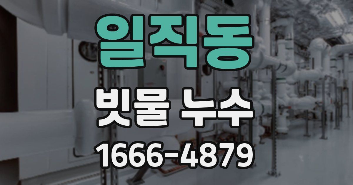 일직동 빗물 누수