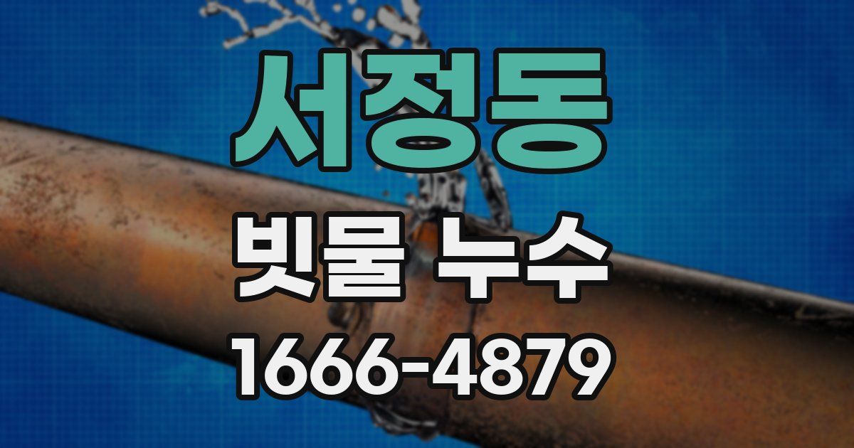 서정동 빗물 누수