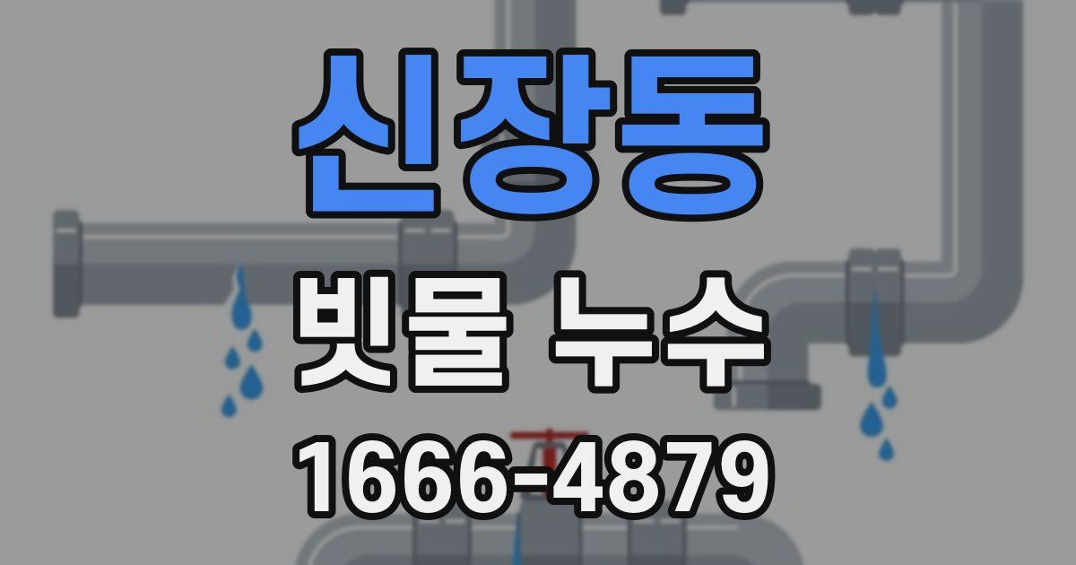 신장동 빗물 누수