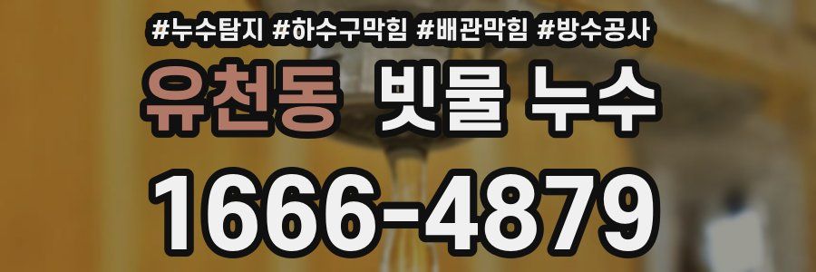 유천동 빗물 누수