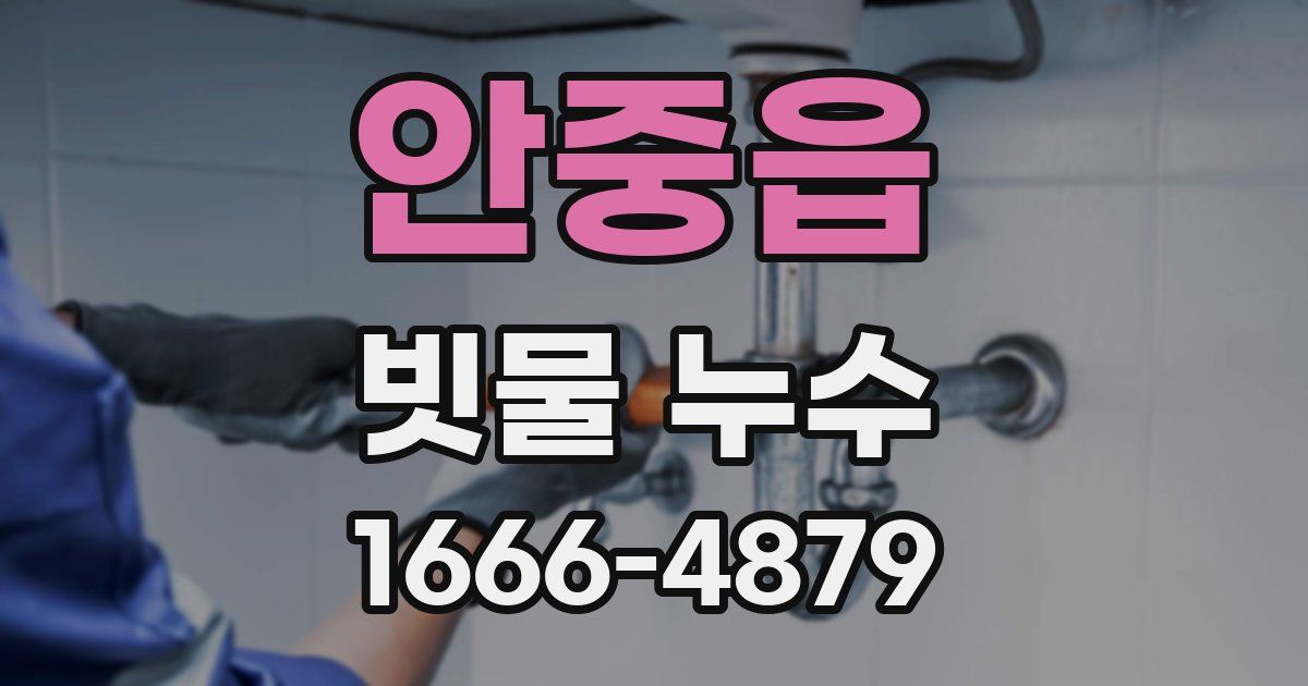 안중읍 빗물 누수