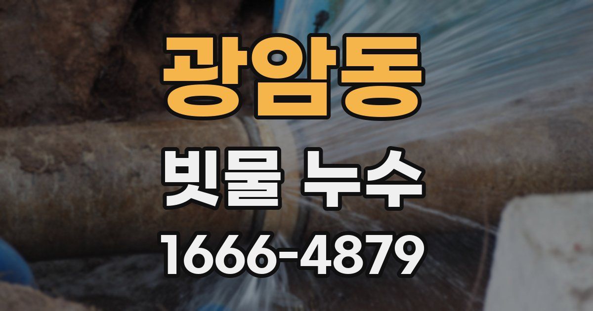 광암동 빗물 누수