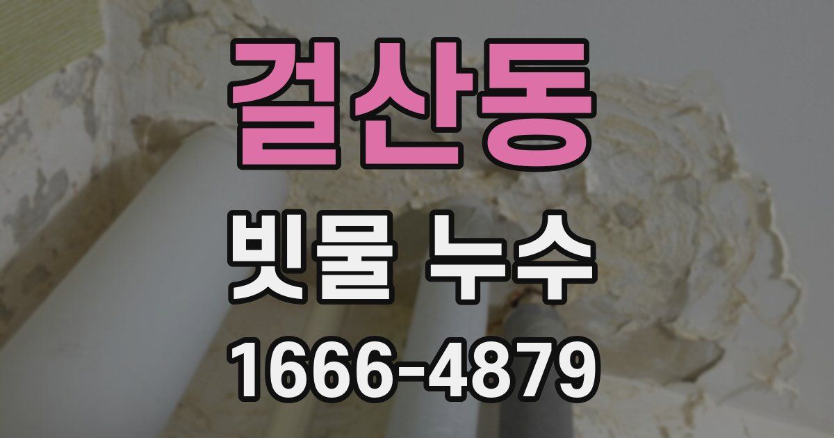 걸산동 빗물 누수