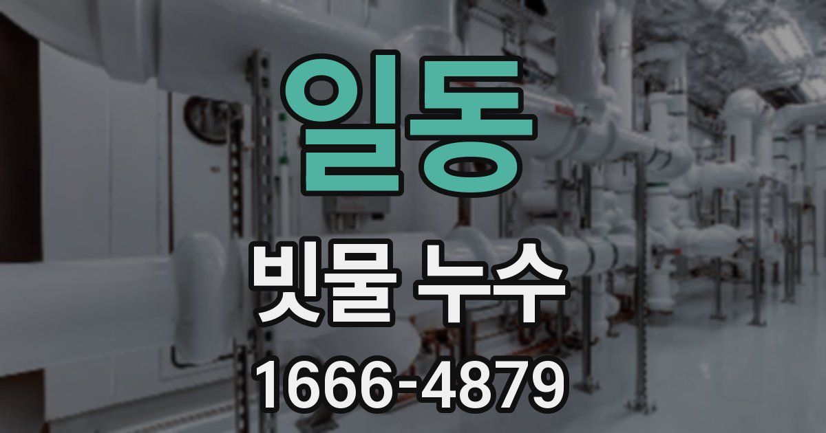 일동 빗물 누수