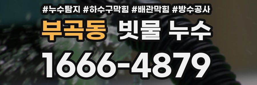 부곡동 빗물 누수