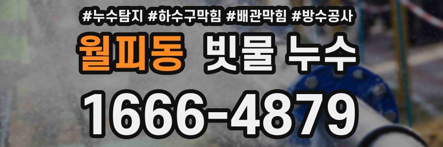 월피동 빗물 누수