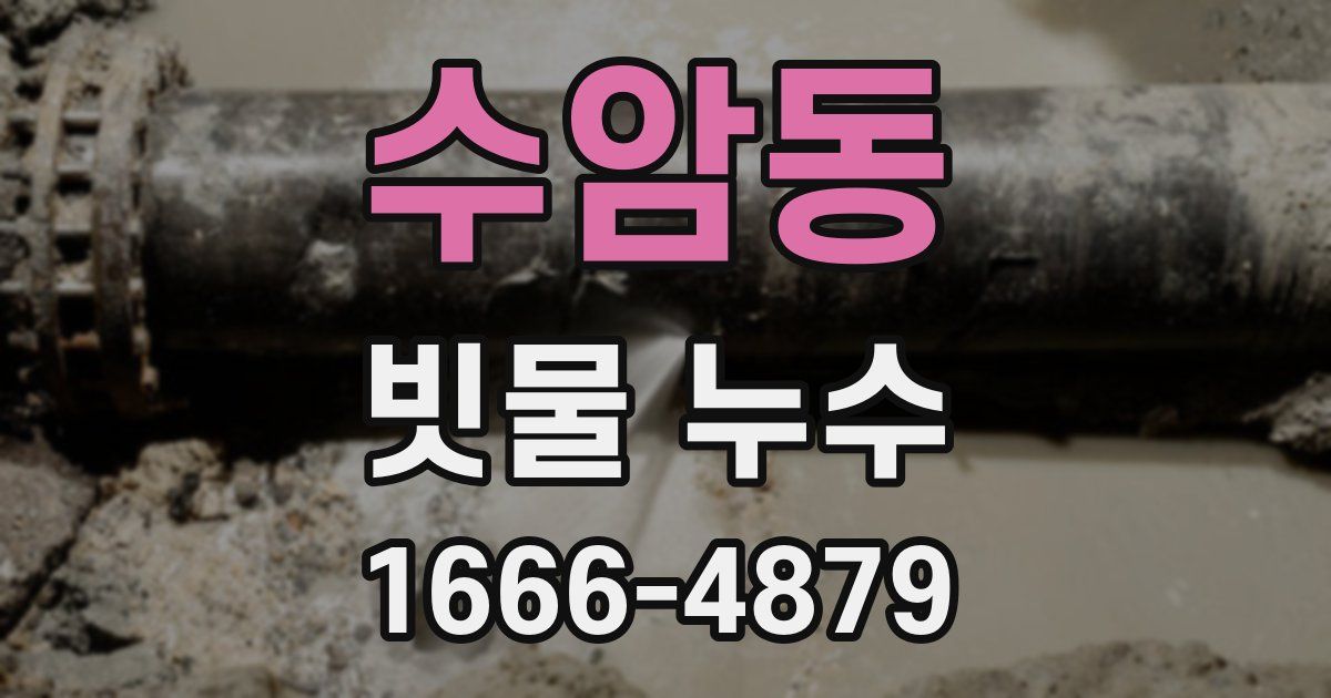 수암동 빗물 누수
