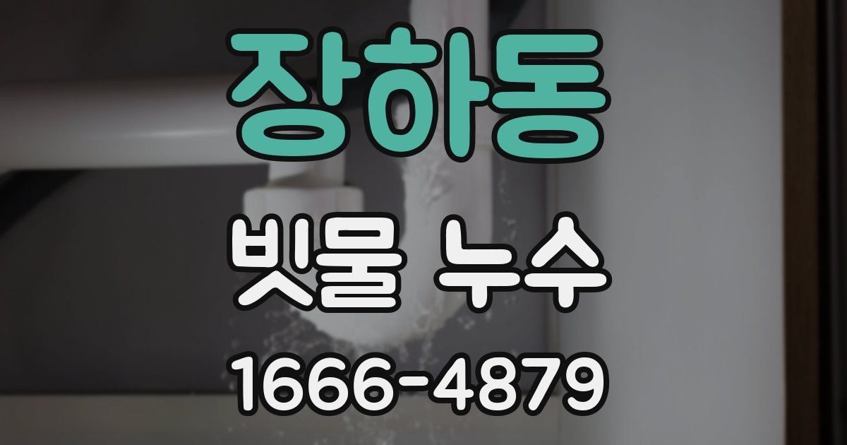 장하동 빗물 누수