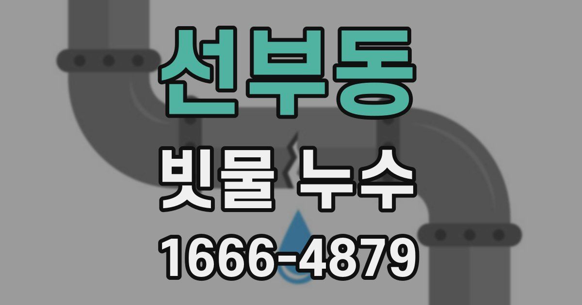선부동 빗물 누수