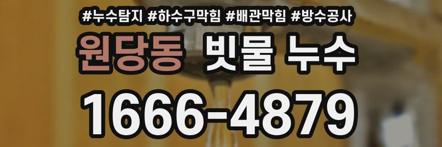 원당동 빗물 누수