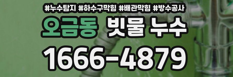 오금동 빗물 누수