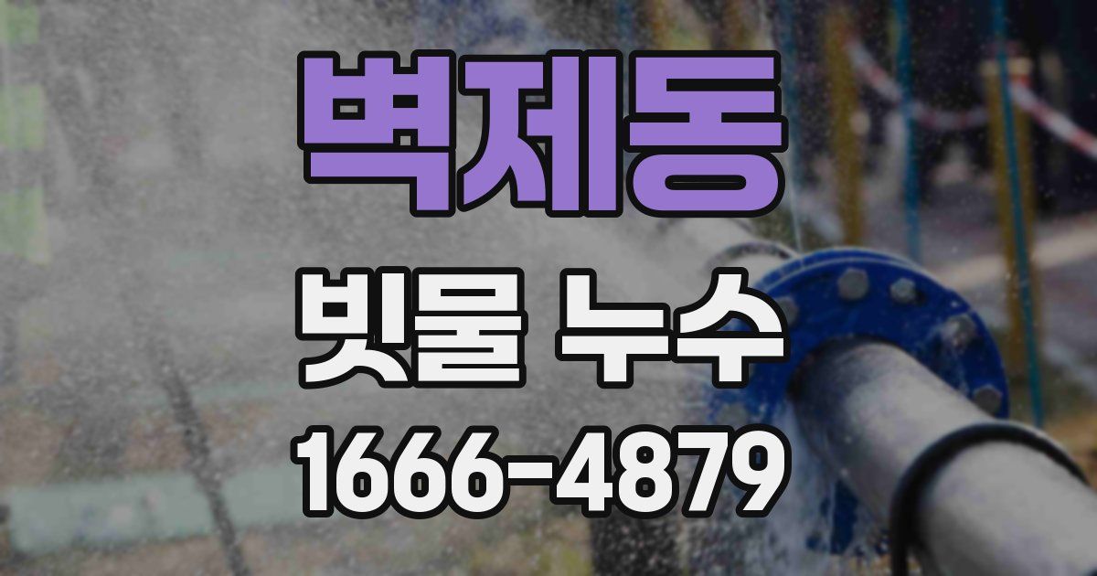 벽제동 빗물 누수