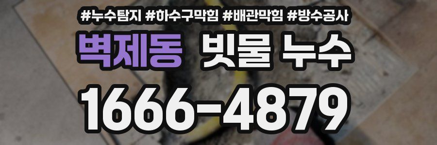 벽제동 빗물 누수