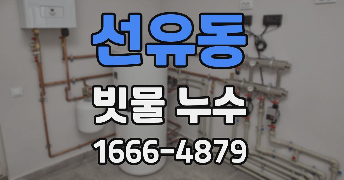 선유동 빗물 누수