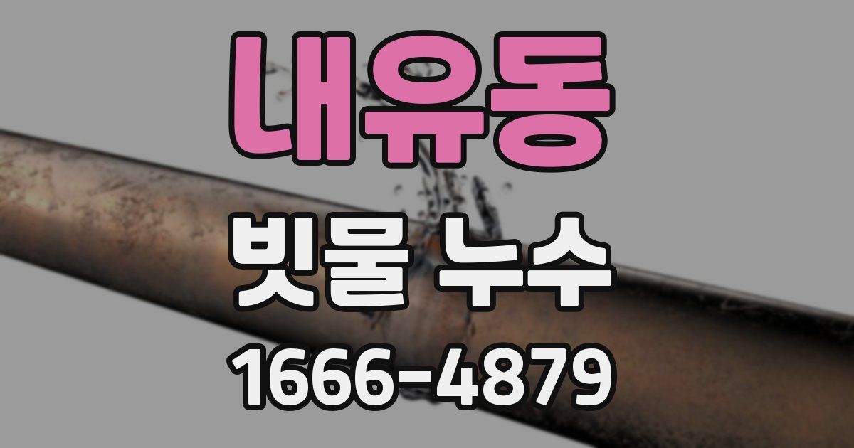 내유동 빗물 누수