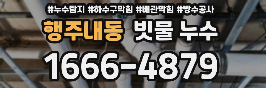 행주내동 빗물 누수