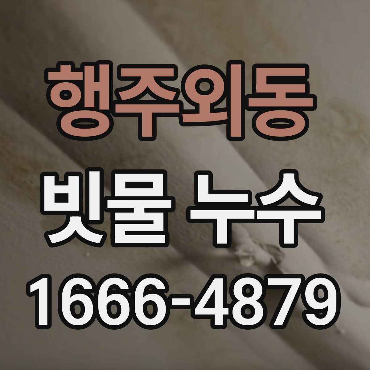 행주외동 빗물 누수